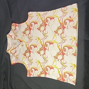 GOLF AMERICA Activewear Abstract Print Sleeveless Shirt  Size XL